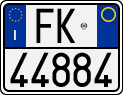 License plate of Italy, Motorcycles (1994 year series)