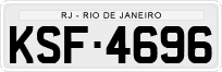 License plate of Brazil, Private owners (1990)