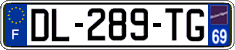 French license plate, SIV (ordinary)