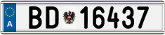 License plate of Austria, Official services and consulates