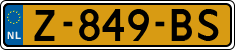 License plate of the Netherlands, Cars