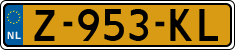 License plate of the Netherlands, Cars