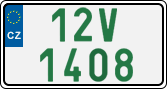 License plate of the Czech Republic, Oldtimers (2001)