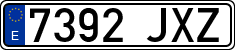 License plates of Spain, Ordinary (2000)