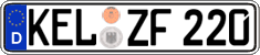 German license plate, Regular plates