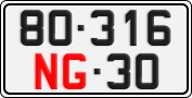 License plate of Vietnam, Diplomatic
