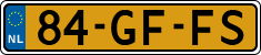 License plate of the Netherlands, Cars