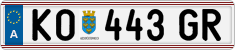 License plate of Austria, Regular plates