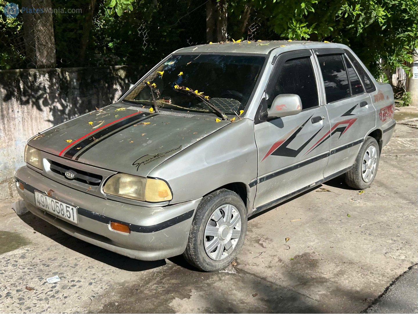 49A-058.51, Kia Pride 1st gen (β) Sedan (Y), 1990–2000