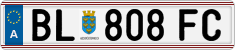 License plate of Austria, Regular plates