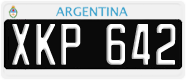 License plate of Argentina, Cars (1995, ABC 123)