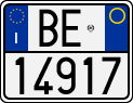 License plate of Italy, Motorcycles (1994 year series)
