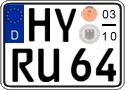 German license plate, Seasonal plates