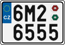License plate of the Czech Republic, Cars (2001)