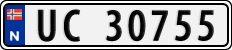 License plate of Norway, Cars