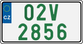 License plate of the Czech Republic, Oldtimers (2001)