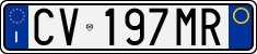 License plate of Italy, Cars (1994 year series)