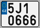 License plate of the Czech Republic, Cars (2001)