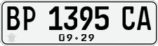 License plate of Indonesia, Regular plates