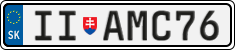 License plate of Slovakia, Vanity Plates