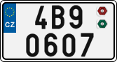 License plate of the Czech Republic, Cars (2001)