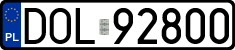 License plates of Poland, Regular car plates