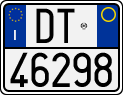 License plate of Italy, Motorcycles (1994 year series)