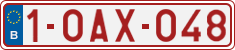 License plate of Belgium, Regular plates (2010)