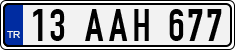 License plate of Turkey, Regular plates