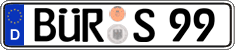 German license plate, Regular plates