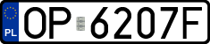 License plates of Poland, Regular car plates