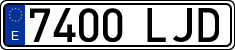 License plates of Spain, Ordinary (2000)