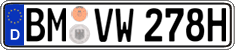 German license plate, Plates for oldtimers (type 