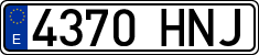 License plates of Spain, Ordinary (2000)