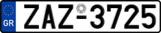 License plate of Greece, Cars