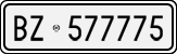 License plate of Italy, Cars (1927 year series)