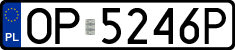 License plates of Poland, Regular car plates