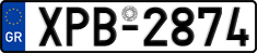 License plate of Greece, Cars