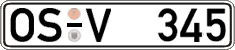 German license plate, Regular plates