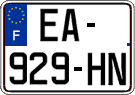French license plate, SIV (ordinary)