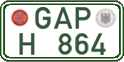 German license plate, Regular plates
