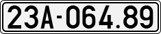 License plate of Vietnam, Cars
