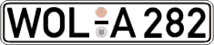 German license plate, Regular plates