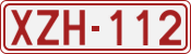 License plate of Belgium, 1951 year system