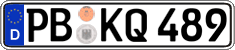 German license plate, Regular plates