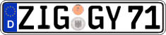 German license plate, Regular plates