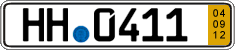 German license plate, Short-term transit plates