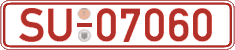 German license plate, Red license plates