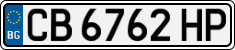 License plate of Bulgaria, Cars