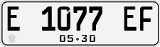 License plate of Indonesia, Regular plates